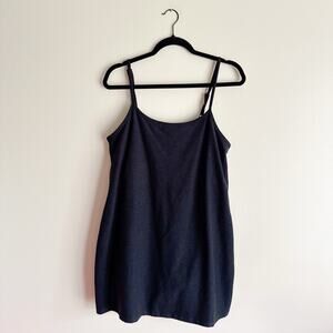 Beyond Yoga Dark Grey Black Spadedye Essentials Mini Dress XL Athleisure Norm